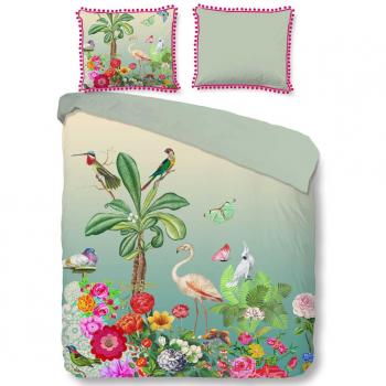 Funda de edredón BOTANICA 155x220 cm Happiness Multicolor