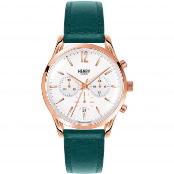 Reloj Cronógrafo para Unisex de Cuarzo con Correa en Cuero HL39-CS-0144