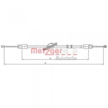 Cable de freno de estacionamiento METZGER 10.9445