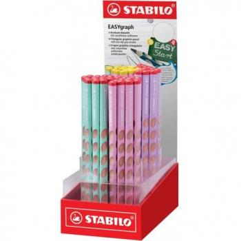 Lápiz Stabilo Easygraph Pastel - Expositor de 60 unidades