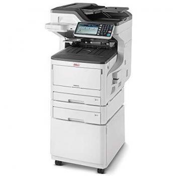 Oki MC873dnct - Impresora multifunción 4 en 1, Color A3, Doble Cara, 35 páginas por Minuto, con Armario, 2° cajón y Software de gestión de documental