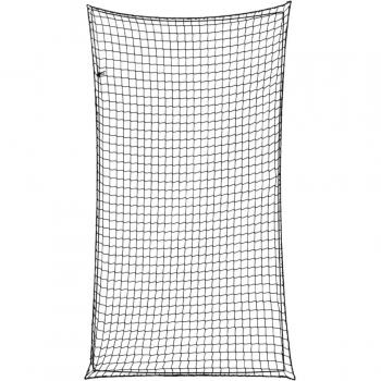 Red de remolque con cuerda elástica PP negro 4,5x2,5 m