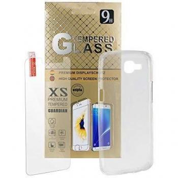 Funda de Silicona + Protector de Cristal templado 9H - Samsung Galaxy A3 2017