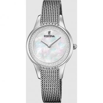 Reloj de mujer Festina Mademoiselle F20494/4 Beige con correa de acero inoxidable 316L