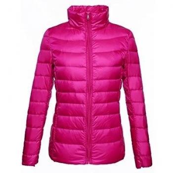 WJP mujeres ultra ligero de la chaqueta poco voluminoso abajo Outwear amortiguar por la chaqueta W-1700