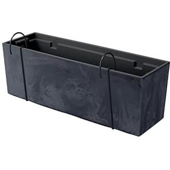 Maceta URBI CASE BETON EFFECT W - Diseño Moderno - 580x180x195 mm - Color Antracita