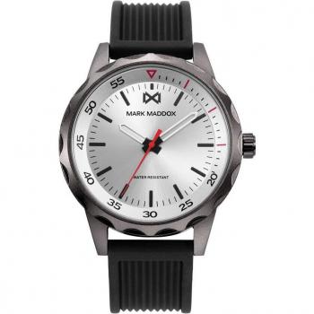 Mark Maddox - Reloj de hombre Mission con correa de silicona negra