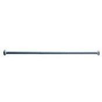 Soporte de Cortina Extensible Pro de Aluminio Epoxi Blanco 750-1250 mm, Diámetro 25 mm