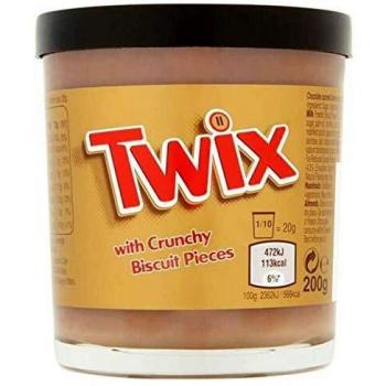 Twix Pasta para Barrar Con Trozos de Galleta Crocantes, 200 gramos, 1 unidad