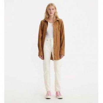 Levi's Women's 501 Original Slim-Fit White Jeans
