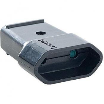 Famatel - Enchufe Bipolar sin TT | 10A | 250V | Color Negro