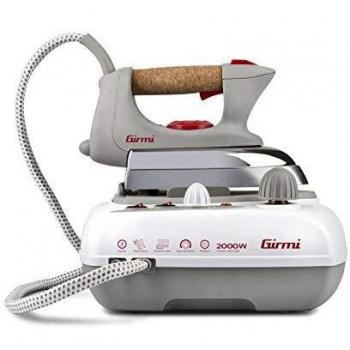 Ferro de Planchar a Vapor Girmi ST03 con Caldera 2000W, Depósito de 700ml, Pletina de Aluminio