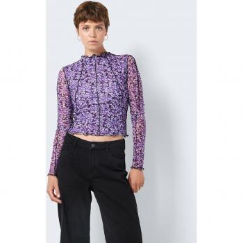Top de mujer de mesh manga larga Noisy May