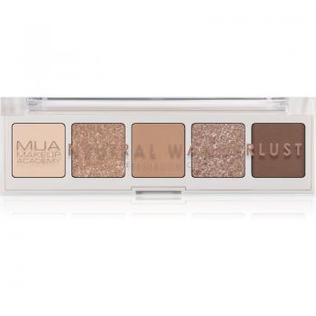 MUA Makeup Academy Professional 5 Shade Palette Eyeshadow Palette Shade Neutral Wanderlust 3.8 g