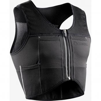 Chaleco de hidratación Lurbel Kylie Lite Unisex para Trail Running, Transpirable, Sin Costuras y Anti-Olores en Color Negro