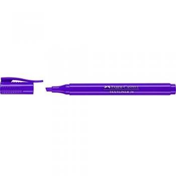 Faber-Castell 157736 - Caja con 10 marcadores fluorescentes Textliner 38, color violeta