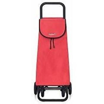 Carro de la compra plegable Garmol 4 ruedas rojo