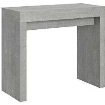 Consola extensible 90x40/196 cm Roxell Pequeño Hormigón