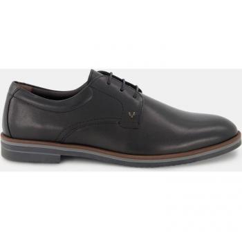 Martinelli Douglas Zapatos de Cordones para Hombre en Piel Negra con Suela de Goma