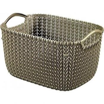 Curver Knit Rectangular, Marrón, 27.6x20.2x15.2 cm