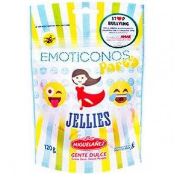 Golosinas Emoticonos Party Sin Gluten 120g Miguelañez - Deliciosas golosinas con divertidos emoticonos, ideales para fiestas y sin gluten