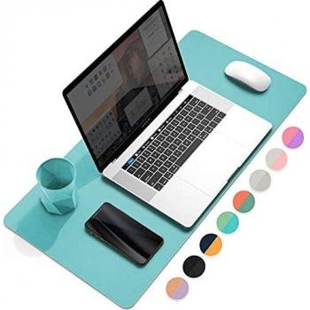 YSAGi Almohadilla Multifuncional de Escritorio de Oficina, Alfombrilla de Ratón,Cuero PU Antideslizante,60 x 35cm,Impermeable, Utilizable por ​Ambos Lados, Para Oficina/Hogar