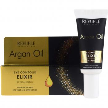 Revuele Argan Oil Eye Elixir Cream Eye Contour. Reduces Fatigue, Wrinkles and Dark Circles.