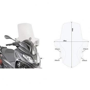 Cúpula Givi D5614ST para Piaggio MP3 300 HPE (2019 - 2021)
