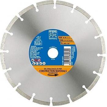 Pferd Disco de Corte de Diamante 230 millimeters, Ds 230 x 2,4 x 22,23 Psf, para Corte Rápido de Hormigón, Piedra y Ladrillo