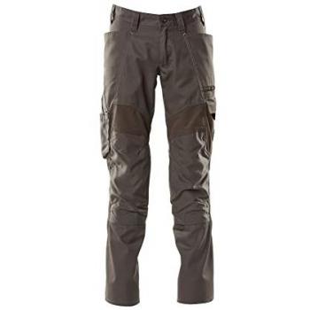 Pantalones de Trabajo Mascot Accelerate con Bolsillos para Rodilleras Color Gris Oscuro (Tamaño 44)