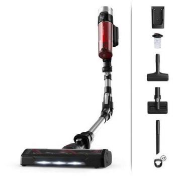 Rowenta X-Force Flex 9.60 RH2077WO Aspiradora Escoba y de Mano Sin Cable, 18V, Potencia 250W, Color Negro/Rojo, Sin Bolsa