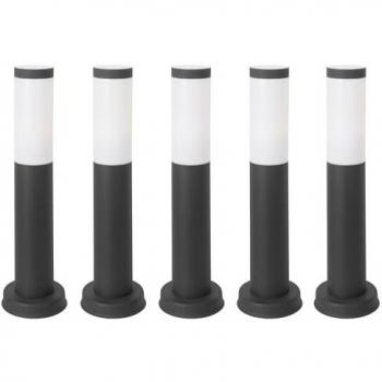 FORLIGHT KORAL Baliza Exterior para Jardín Resistente Al Agua IP55 | Poste de Luz para Sendero y Camino | Lámpara Bolardo de Acero Inoxidable | 23W | Farolillo Moderno | Ac