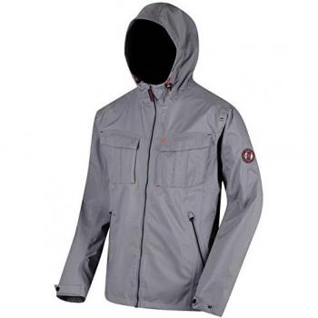 Regatta de Hombre Bardolf Stretch Chaqueta Impermeable para Carcasa, Hombre, Color Rock Grey, tamaño Small