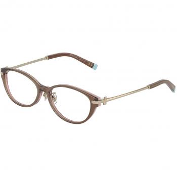 Tiffany & Co. TF2225D Asian Fit 8255 Women's Eyeglasses Brown Size 53 (Frame Only) - Blue Light Block Available