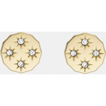 Pendientes Fossil de acero dorado JF04381710
