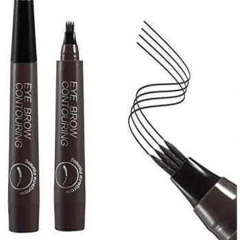 BEENLE Lápiz de Cejas Líquido, Lápiz de Tatuaje Para Cejas, 4 Puntas de Horquilla Líquida Para Maquillaje de Ojos,Para el Maquillaje Ocular