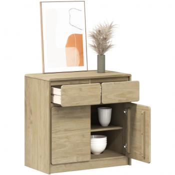 Armario de madera maciza de pino 80x43x75,5 cm SAUDA Marrón