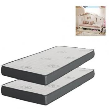 Pack 2 Colchones Viscoelásticos 90x190x20/90x190x15 con Elevable