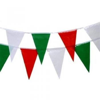 Desconocido 19278 - Bunting 4m Verde, Blanco, Rojo Resistente a la Intemperie [Importado de Alemania]