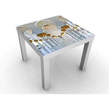 Apalis Mesa de diseño Mosque In Abu Dhabi 55x55x45cm, Tischfarbe:Weiss;Größe:55 x 55 x 45cm