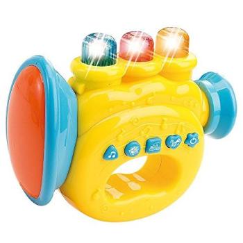Mi primera trompeta. Operado con baterías con música con las características de aprendizaje y entretenimiento para su bebé y del niño. Portátil, pequeño tamaño.