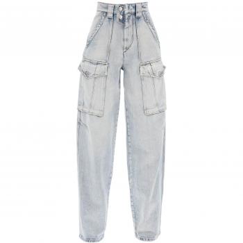 Isabel Marant Étoile Heilani Cargo Jeans - Size 38 - Beige
