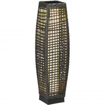 Lámpara Solar Isla Outsunny Luces Led Gris 78X21x21 Cm