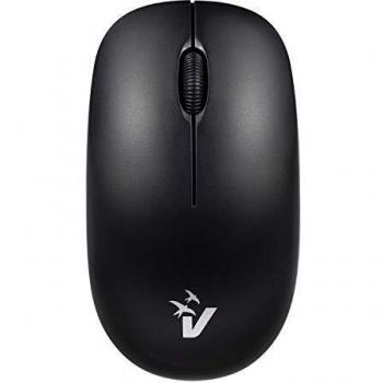 Mouse Inalámbrico Óptico VULTECH MW-07N 1600 DPI Silencioso, Ambidextro, Negro