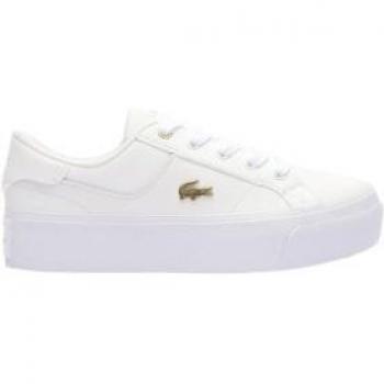 Zapatillas de piel blancas para mujer y niña Lacoste Ziane Platform 216