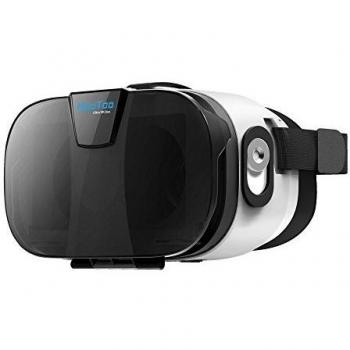 Gafas Realidad Virtual HooToo Gafas VR 3D Lente Ajustable, Distancia pupilar Ajustable y Correa,Control Magnético para videos y juegos, para Cardboard app, para iPhones, Smartphones entre 4.7 a 6 inch