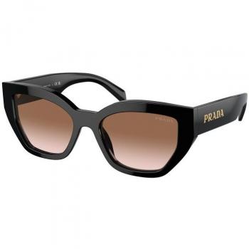 Prada PR A09S 1AB0A6 Women's Butterfly Black Sunglasses Size 53
