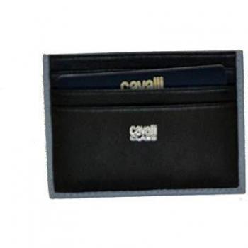 Roberto Cavalli Class - Tarjetero para hombre Avio/Black
