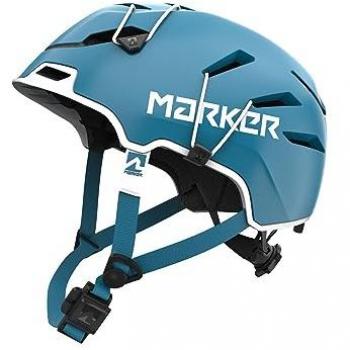 Cascos Esquí de montaña Marker Casco Confidant Tour Azul - Ligero, diseño aerodinámico, sistema de ventilación ajustable, forro interior extraíble y lavable, compatible con gafas, certificado para esquí