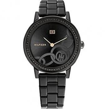 Reloj de mujer Tommy Hilfiger 'Maya' negro con esfera de cuarzo y correa de acero inoxidable 1782438